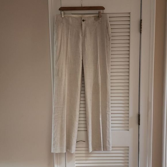 VEUC Sz 6 BR Linen Trousers - Picture 8 of 11
